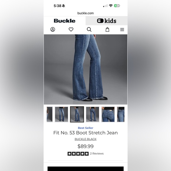 Buckle Black midrise bootcut style #53 | 25x32 - Picture 10 of 12